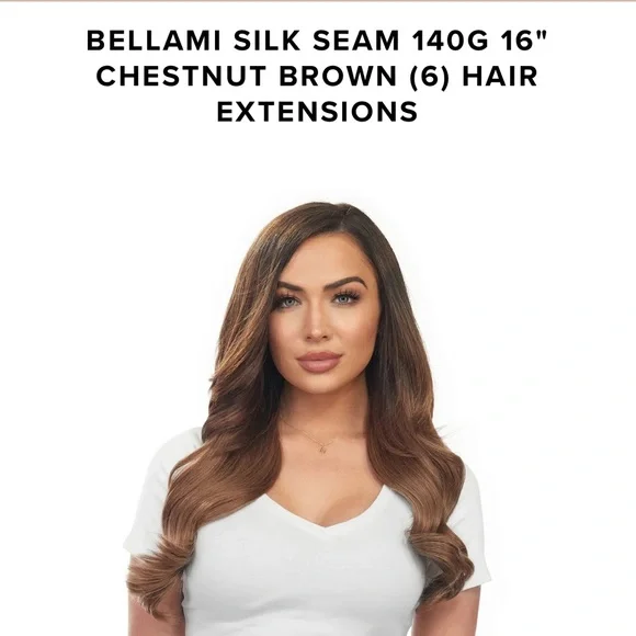 Hair Bellami 16 Silk Clip In Hair Extensions Shade Chestnut